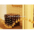 hot selling crystal wave-shaped beads curtain amber for home decoration Eco-friendly